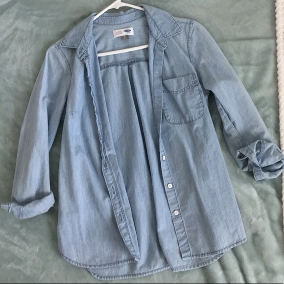 old navy denim button up - Picture 1 of 3